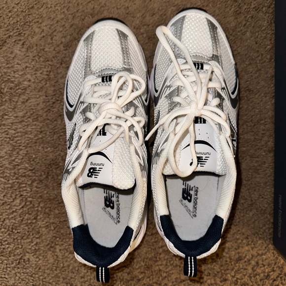 New balance 530 white/navy blue - Picture 2 of 5